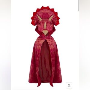 Red Dinosaur Kids Cape